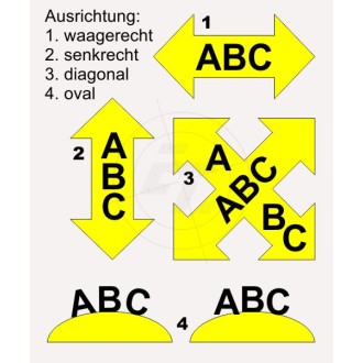 letter stickers, negative, set A-Z, set a-z